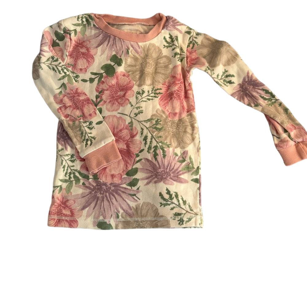 Burt's Bees Kids Floral Pajama Top Floral Size 2T